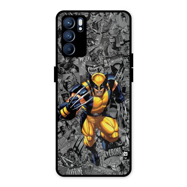 Logan Stance Metal Back Case for Oppo Reno6 5G