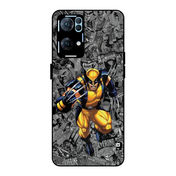 Logan Stance Metal Back Case for Oppo Reno7 Pro 5G