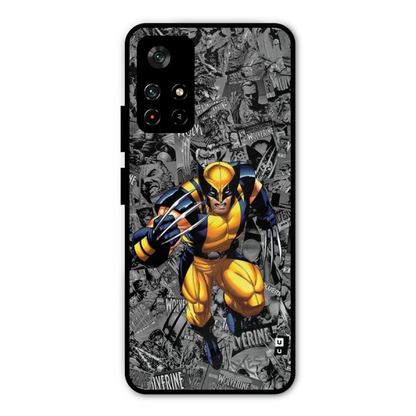 Logan Stance Metal Back Case for Poco M4 Pro 5G