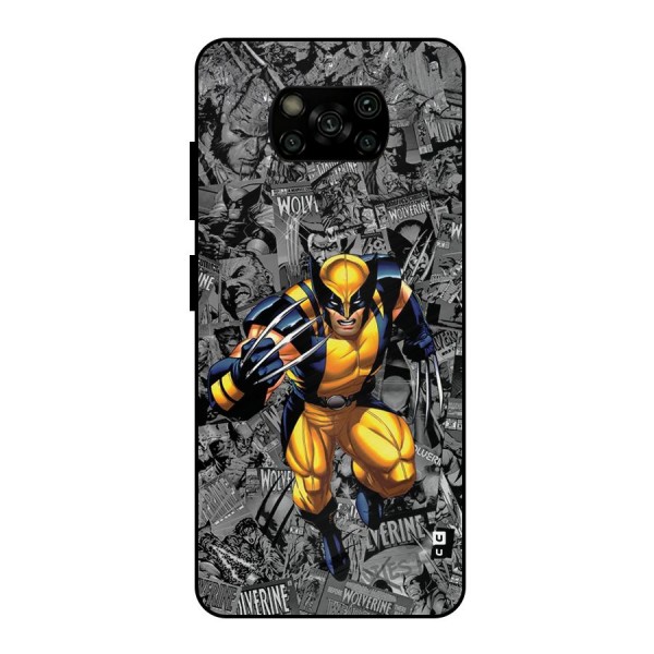 Logan Stance Metal Back Case for Poco X3