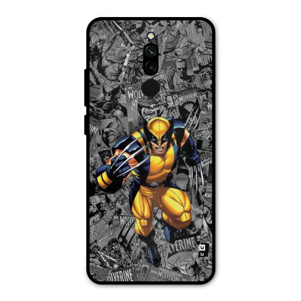 Logan Stance Metal Back Case for Redmi 8