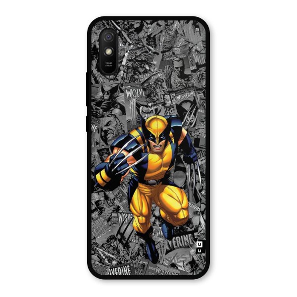 Logan Stance Metal Back Case for Redmi 9a