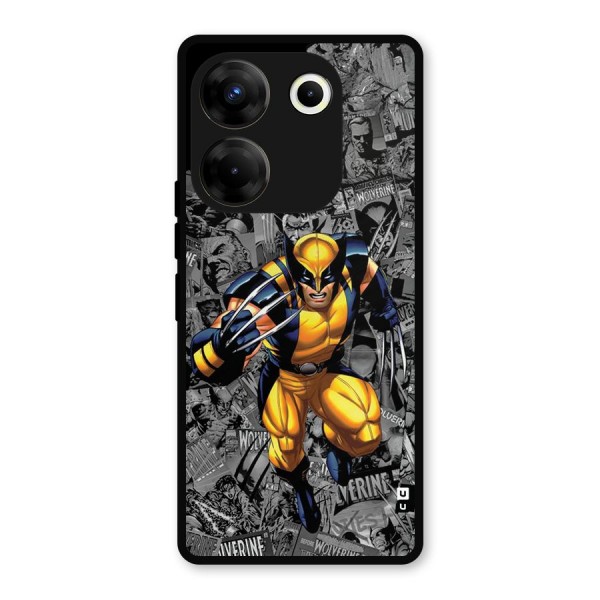 Logan Stance Metal Back Case for Tecno Camon 20