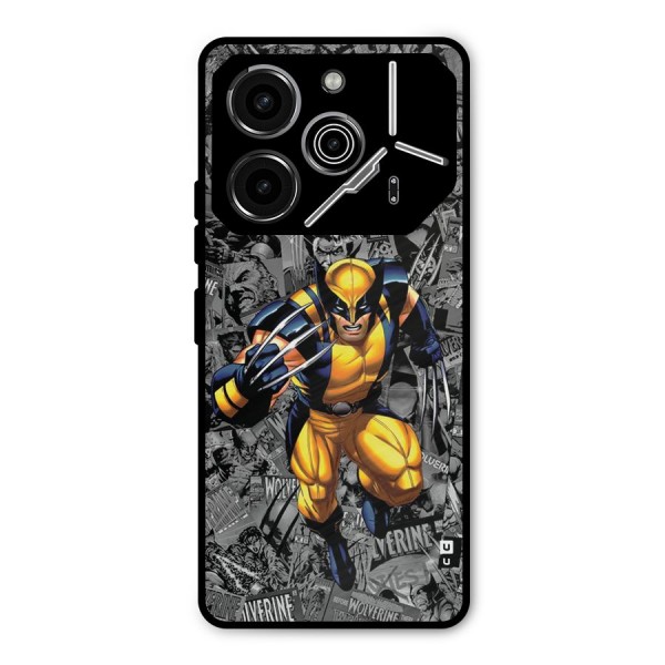 Logan Stance Metal Back Case for Tecno Pova 6 Pro