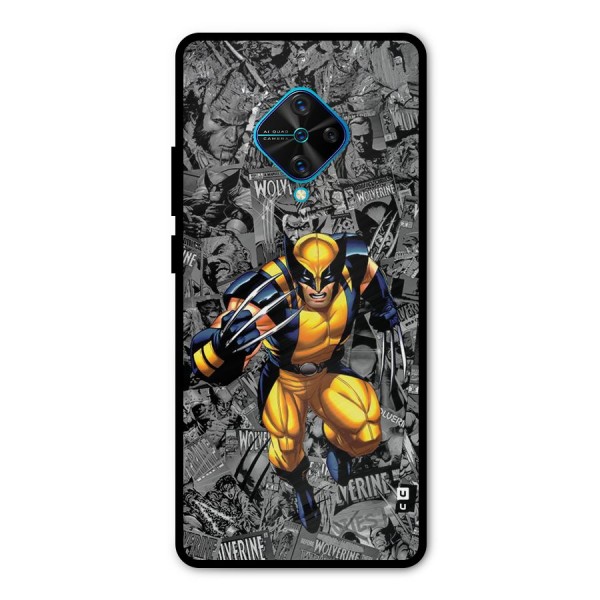 Logan Stance Metal Back Case for Vivo S1 Pro