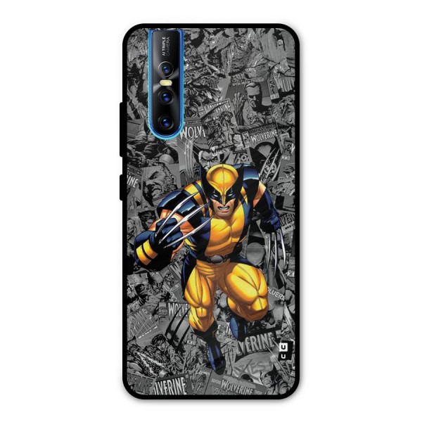 Logan Stance Metal Back Case for Vivo V15 Pro