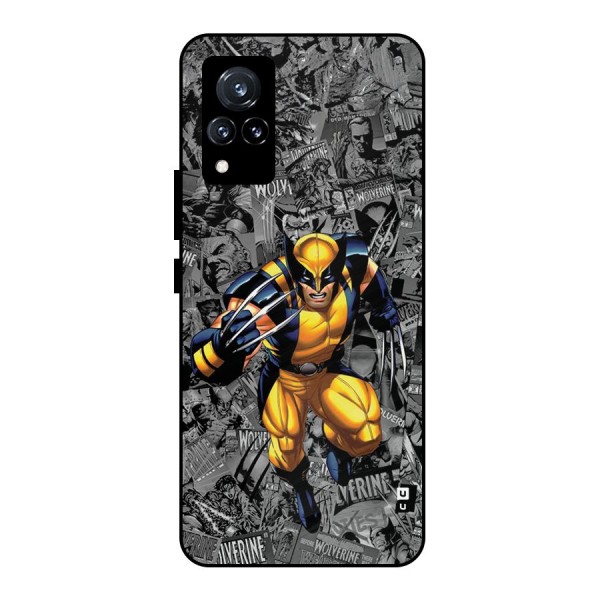 Logan Stance Metal Back Case for Vivo V21 5G