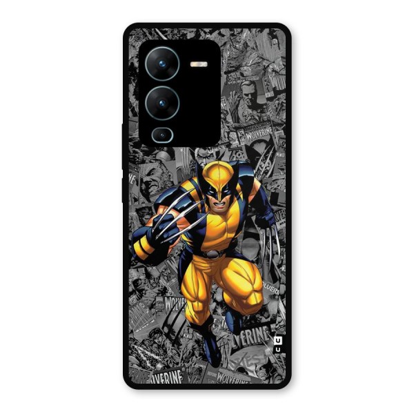 Logan Stance Metal Back Case for Vivo V25 Pro