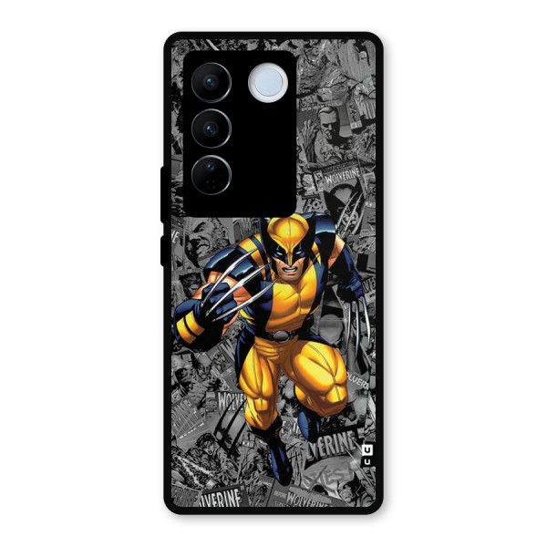 Logan Stance Metal Back Case for Vivo V27 Pro