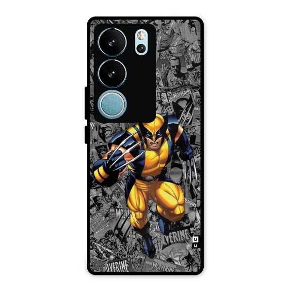 Logan Stance Metal Back Case for Vivo V29 Pro