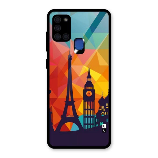 London Art Glass Back Case for Galaxy A21s