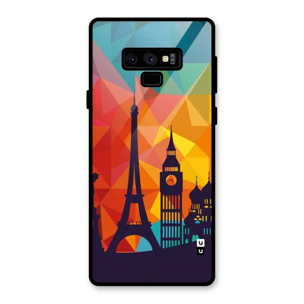 London Art Glass Back Case for Galaxy Note 9