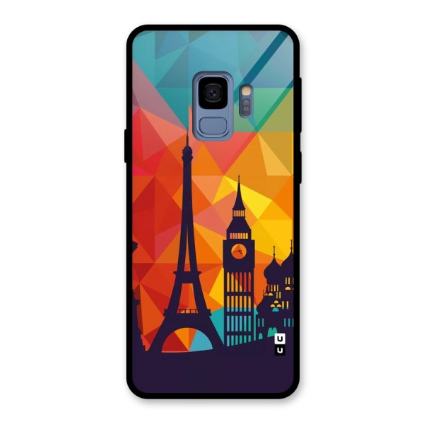 London Art Glass Back Case for Galaxy S9