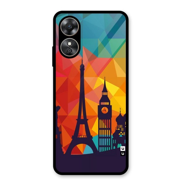 London Art Glass Back Case for Oppo A17