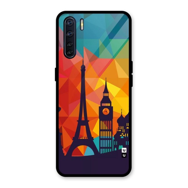 London Art Glass Back Case for Oppo F15