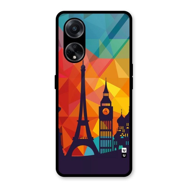 London Art Glass Back Case for Oppo F23