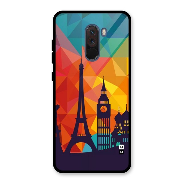 London Art Glass Back Case for Poco F1