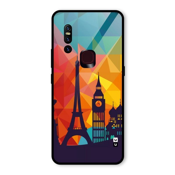 London Art Glass Back Case for Vivo V15