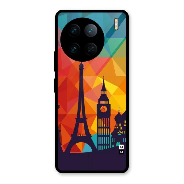 London Art Glass Back Case for Vivo X90 Pro