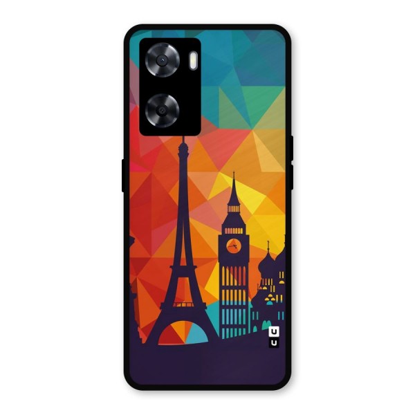 London Art Metal Back Case for Oppo A57 2022