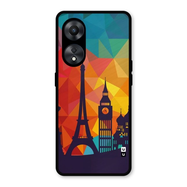 London Art Metal Back Case for Oppo A78