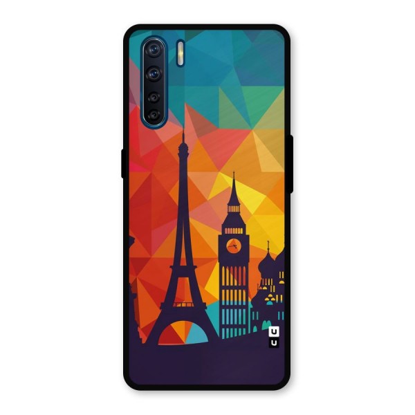 London Art Metal Back Case for Oppo F15