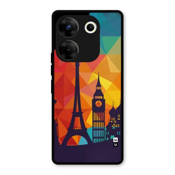 London Art Metal Back Case for Tecno Camon 20