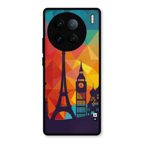 London Art Metal Back Case for Vivo X90 Pro