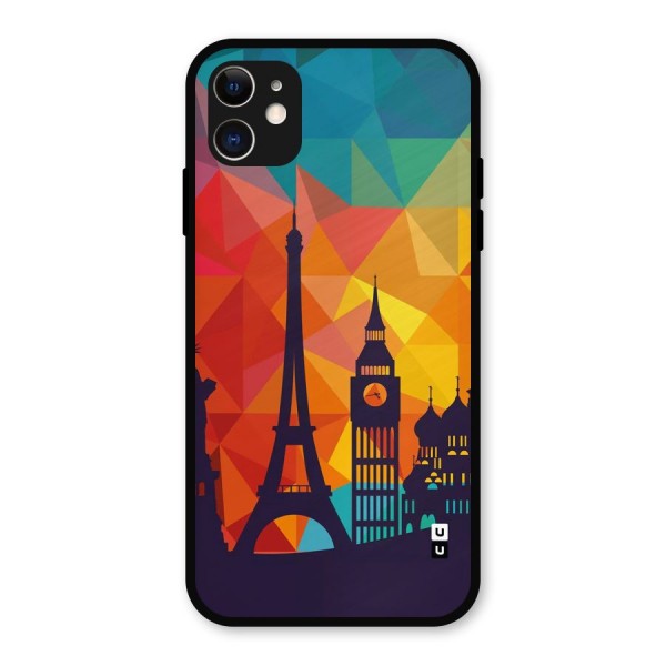 London Art Metal Back Case for iPhone 11