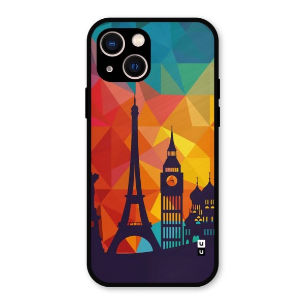 London Art Metal Back Case for iPhone 13