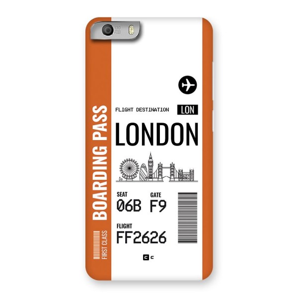 London Boarding Pass Back Case for Canvas Knight 2