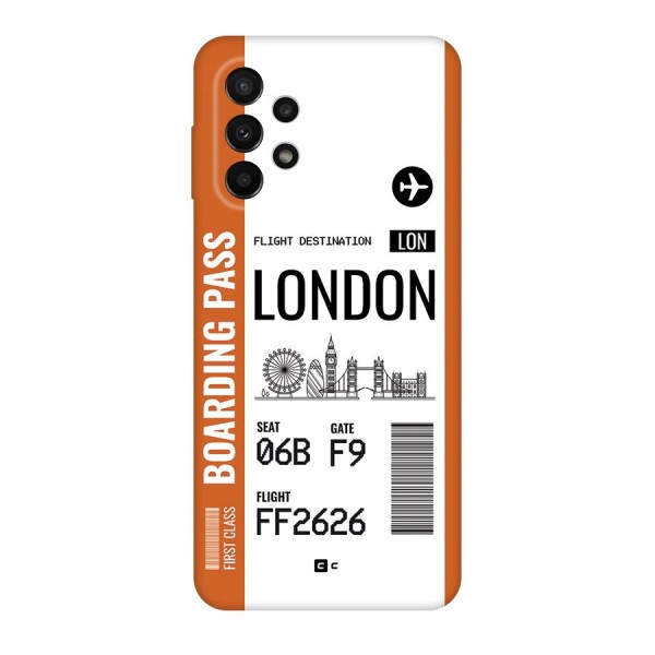 London Boarding Pass Back Case for Galaxy A23