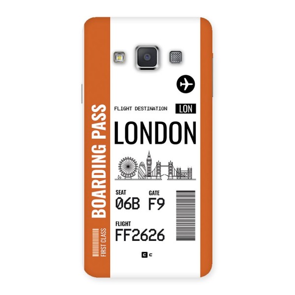 London Boarding Pass Back Case for Galaxy A3