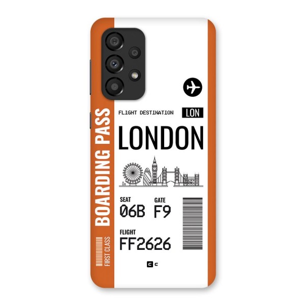 London Boarding Pass Back Case for Galaxy A33 5G