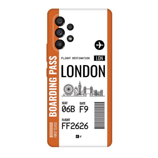 London Boarding Pass Back Case for Galaxy A53 5G