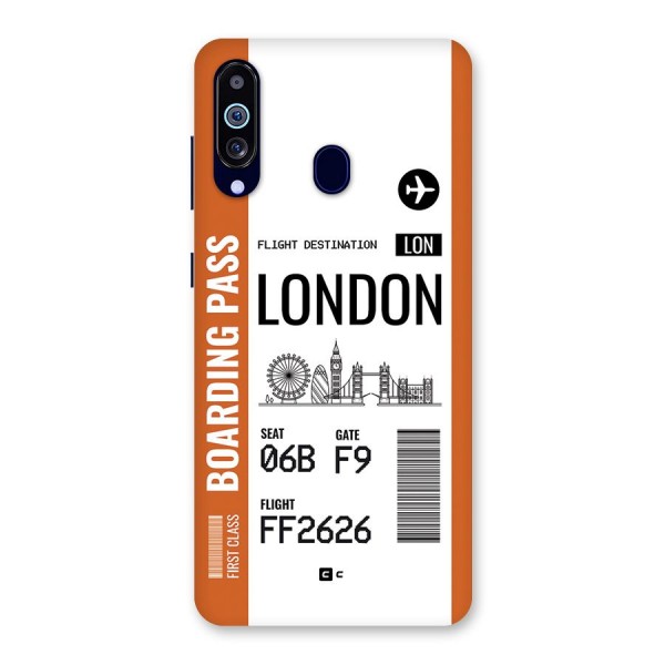 London Boarding Pass Back Case for Galaxy A60