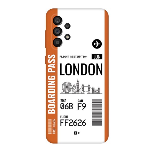 London Boarding Pass Back Case for Galaxy A73 5G