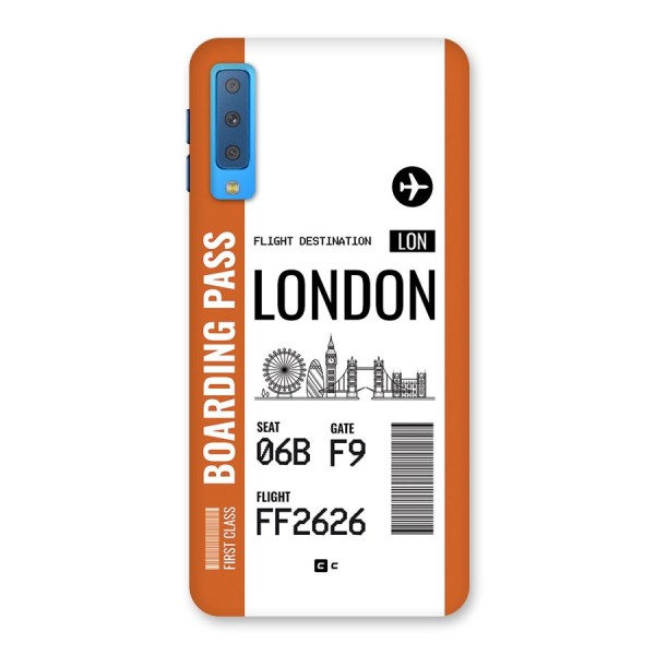 London Boarding Pass Back Case for Galaxy A7 (2018)