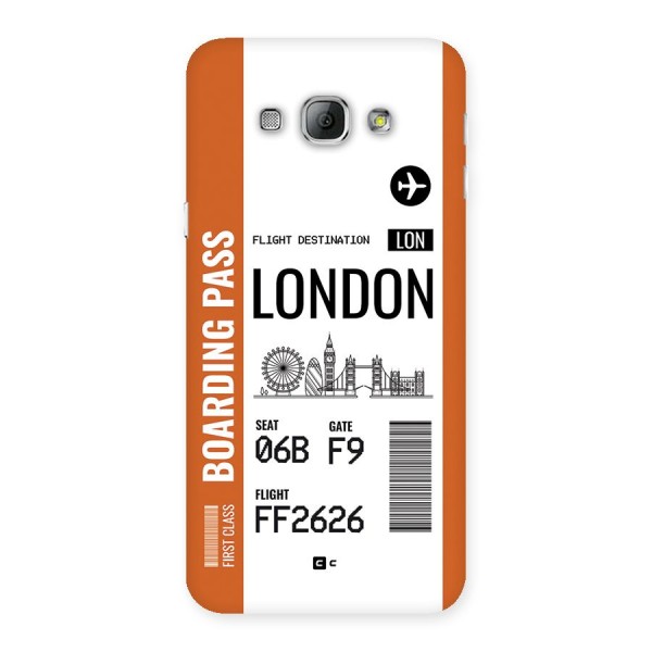 London Boarding Pass Back Case for Galaxy A8