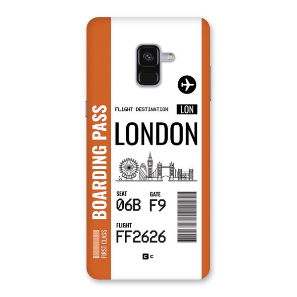 London Boarding Pass Back Case for Galaxy A8 Plus