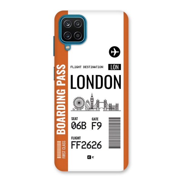 London Boarding Pass Back Case for Galaxy F12