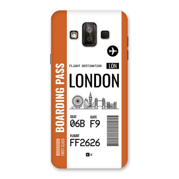 London Boarding Pass Back Case for Galaxy J7 Duo