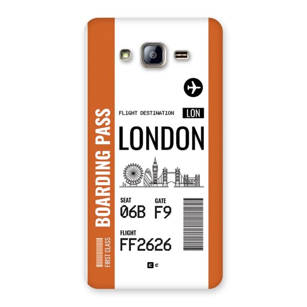 London Boarding Pass Back Case for Galaxy On5