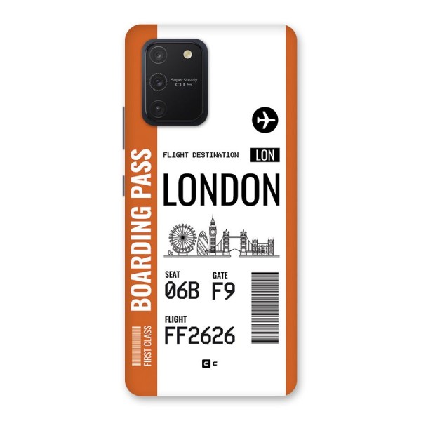 London Boarding Pass Back Case for Galaxy S10 Lite