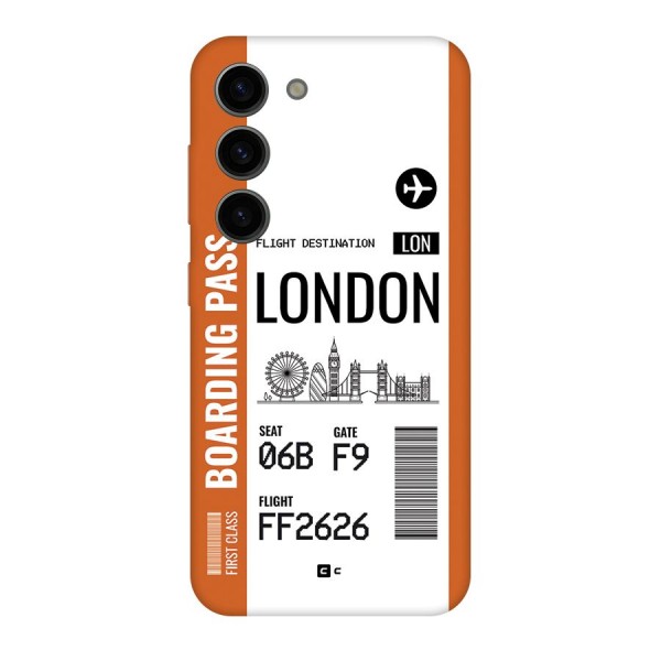 London Boarding Pass Back Case for Galaxy S23