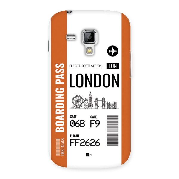 London Boarding Pass Back Case for Galaxy S Duos