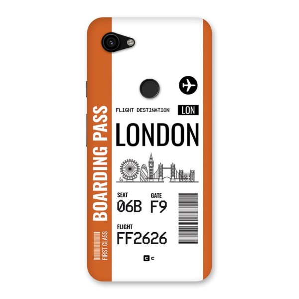 London Boarding Pass Back Case for Google Pixel 3a XL