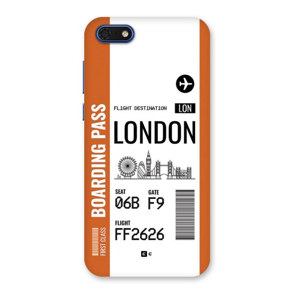 London Boarding Pass Back Case for Honor 7s