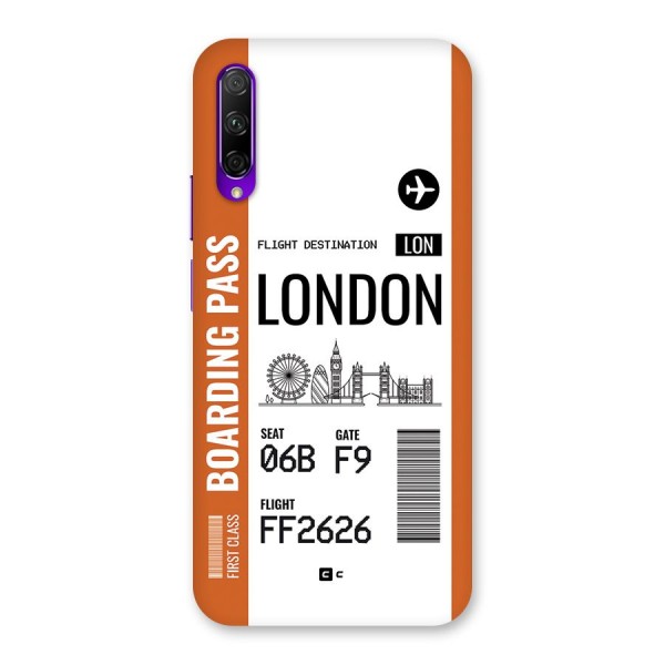 London Boarding Pass Back Case for Honor 9X Pro