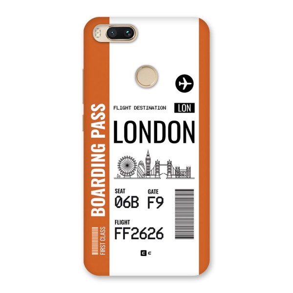 London Boarding Pass Back Case for Mi A1